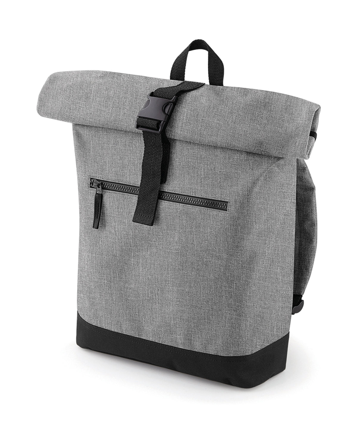 Bags - Rulltoppsryggsäck för Alla Grey Marl Black One size