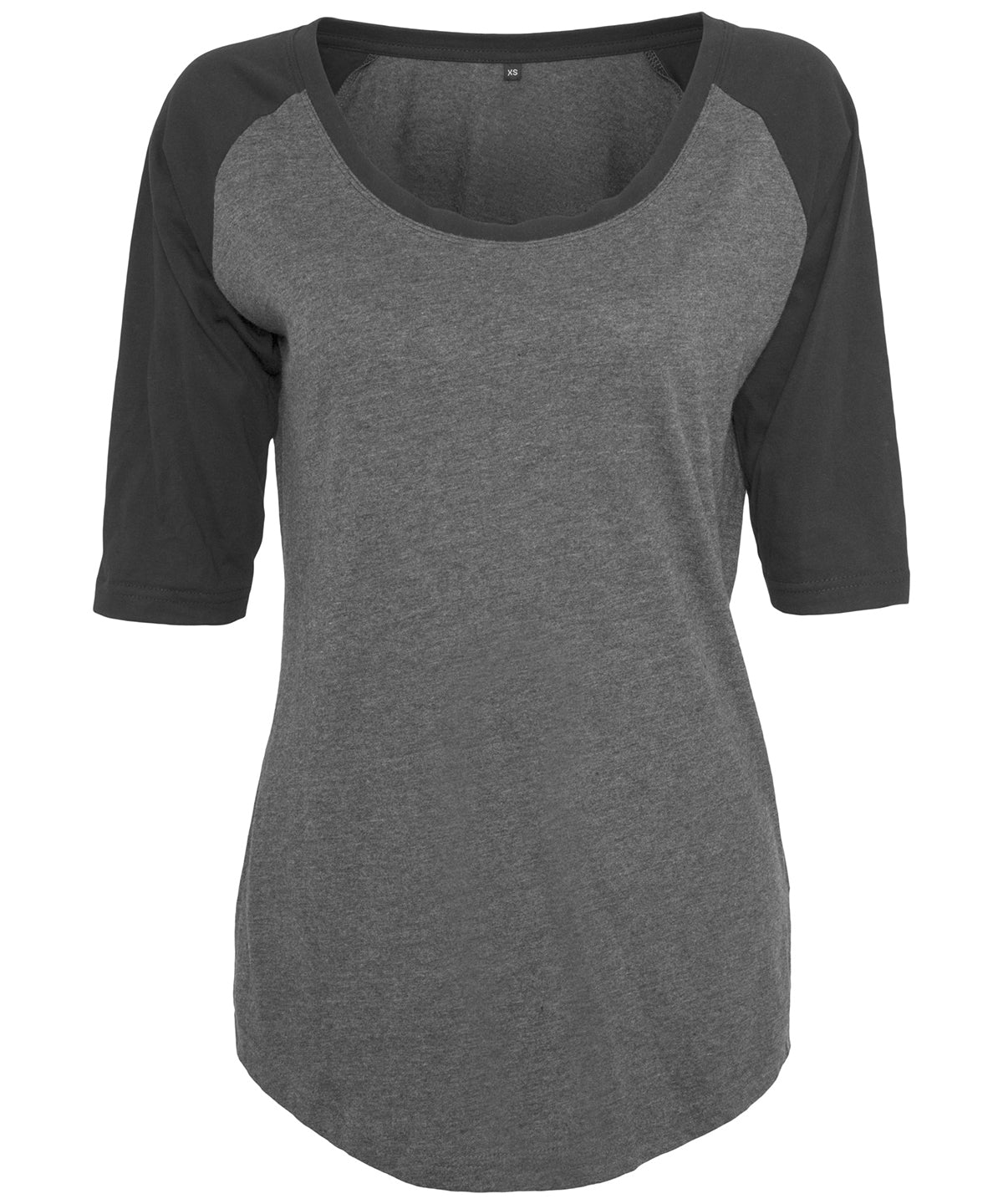 T-Shirts - Women's Contrast Raglan Tee – Klassisk sportig stil med en modern twist Charcoal Black