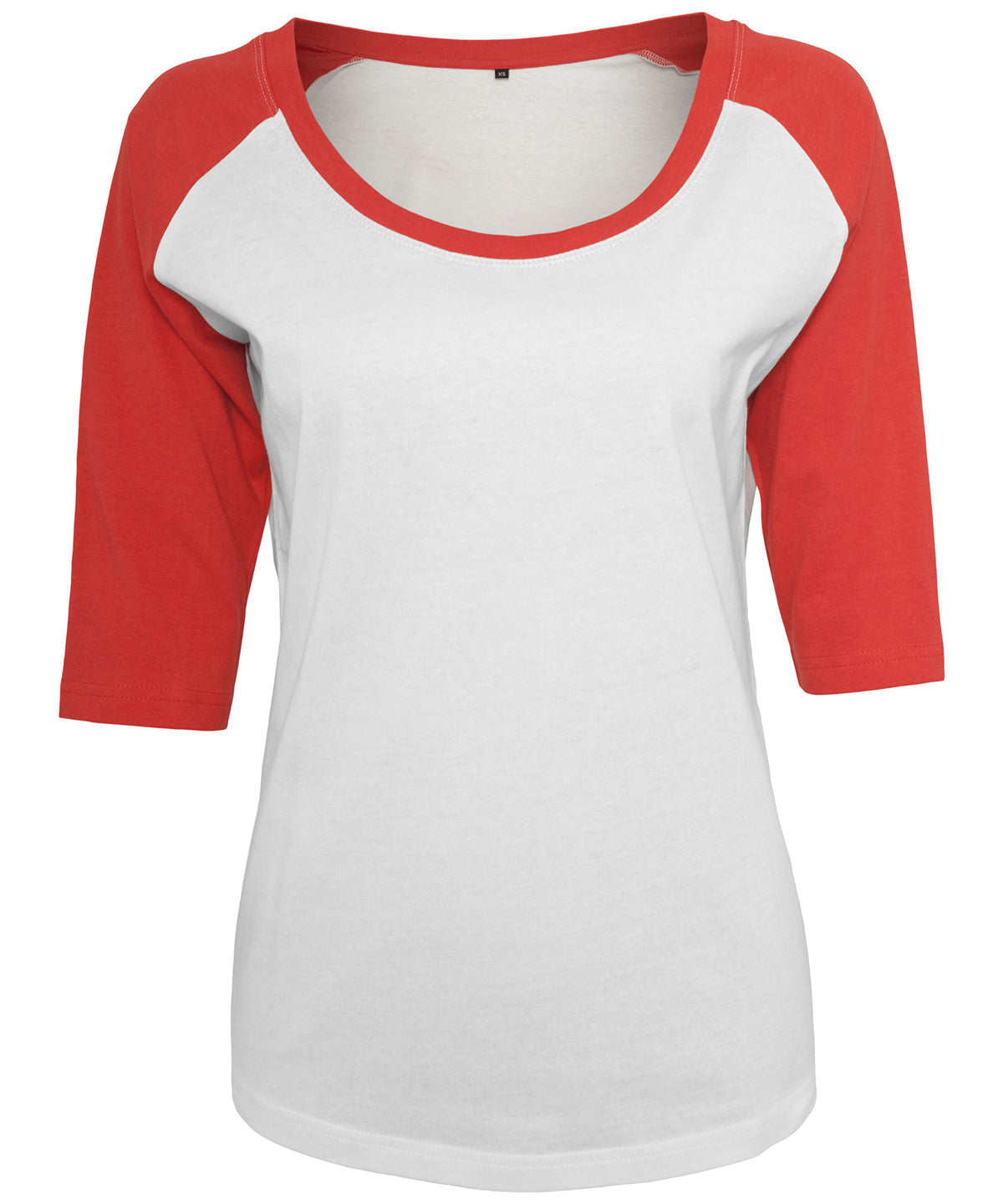 T-Shirts - Women's Contrast Raglan Tee – Klassisk sportig stil med en modern twist White Red