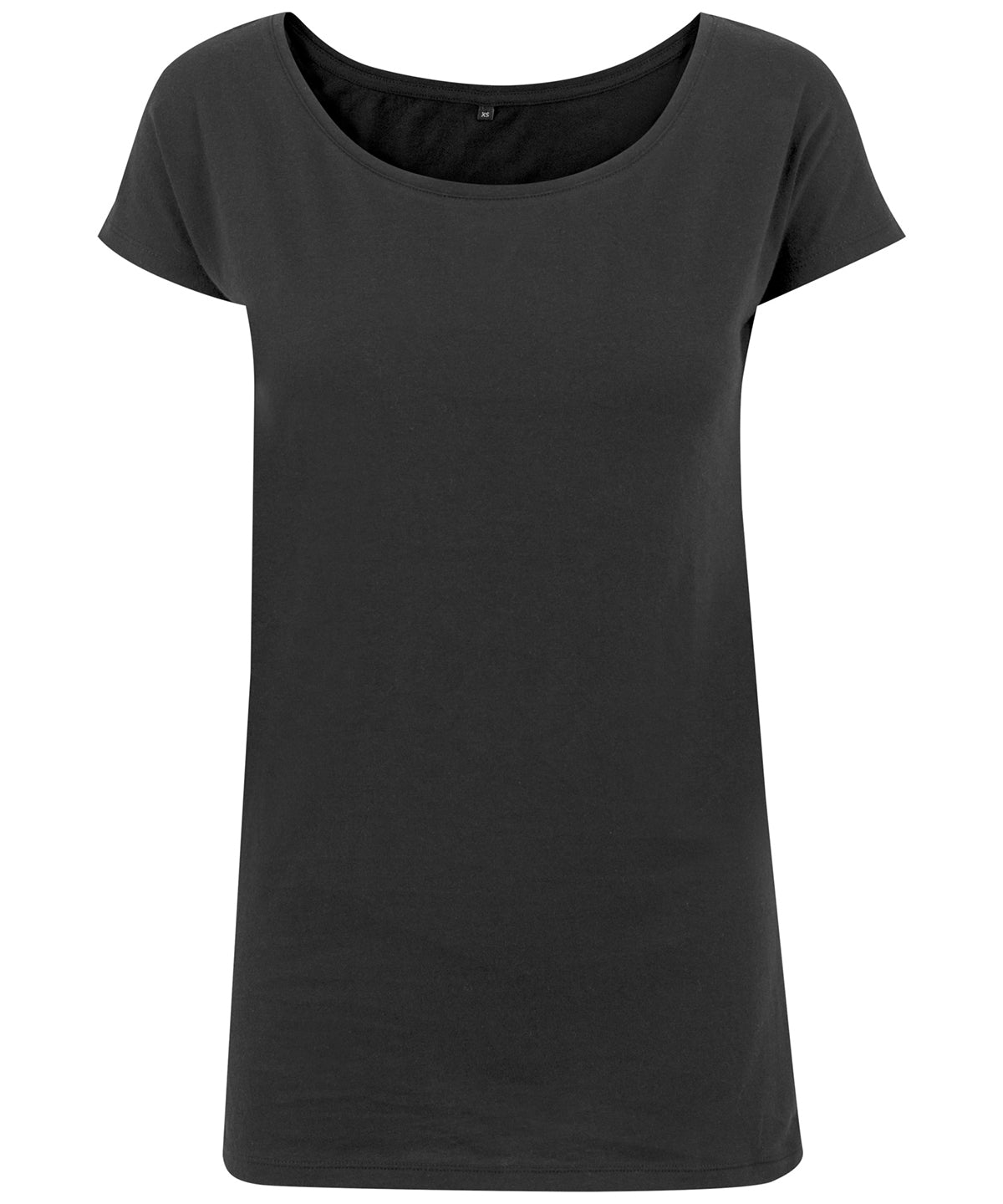 T-Shirts - Dam Wide Neck T-shirt – En avslappnad och stilren bas Black