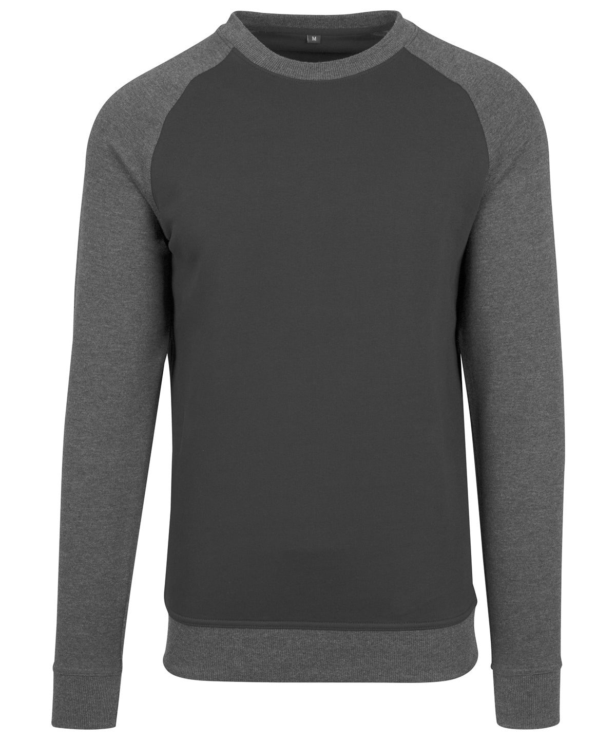 Sweatshirts - Raglan crew neck sweatshirt – sportig stil Black Charcoal