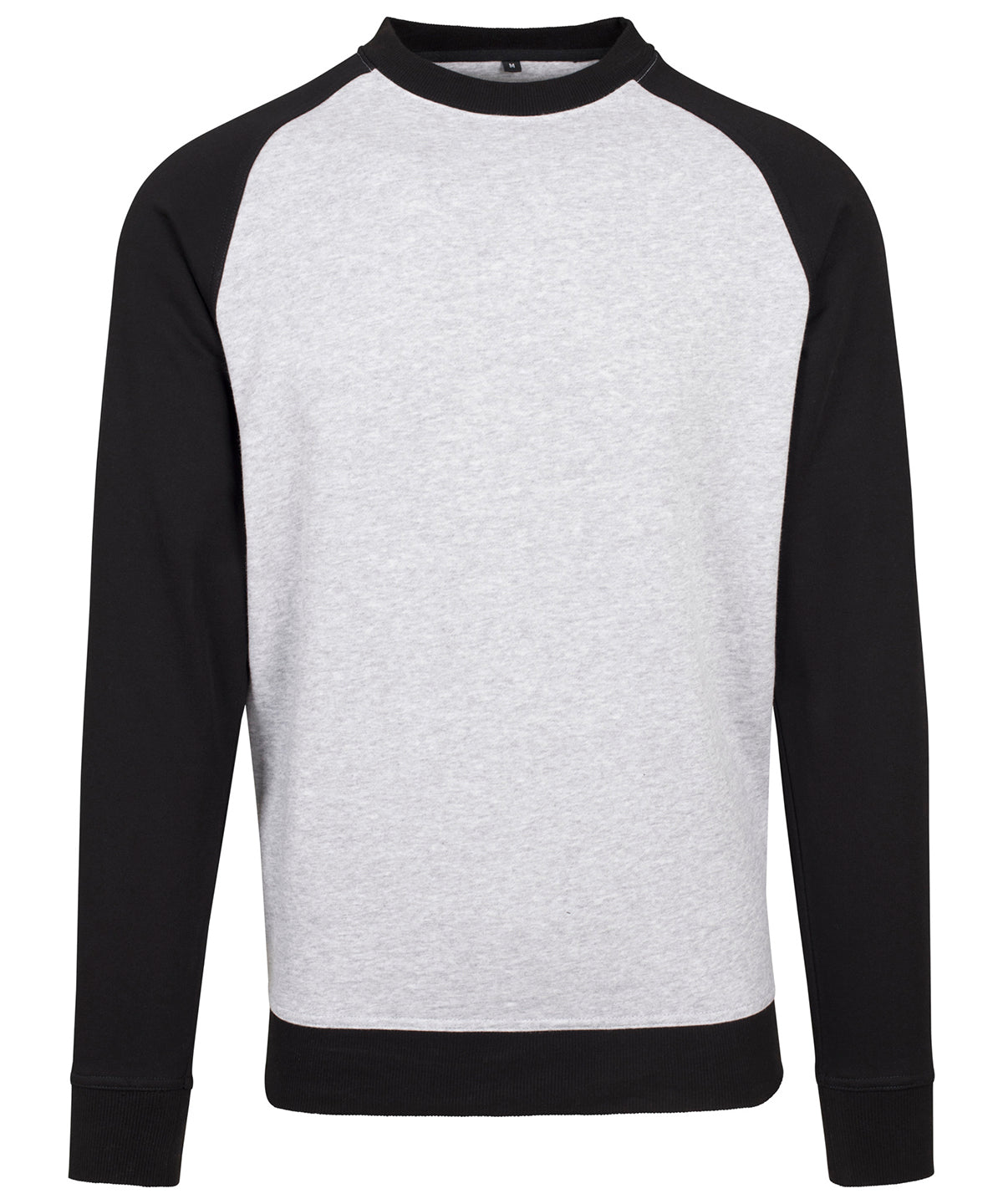 Sweatshirts - Raglan crew neck sweatshirt – sportig stil Heather Grey Black