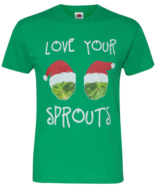 T-Shirts - Herr T-shirt med kort ärm 'Love your Sprouts'