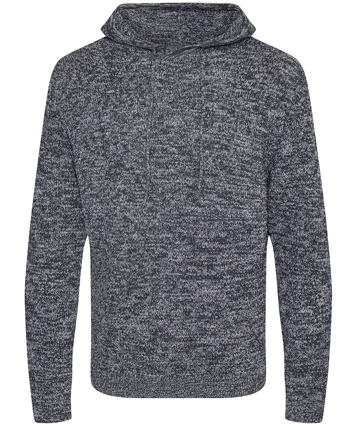 Hoodies - Iguazu stickad hoodie Heather Charcoal