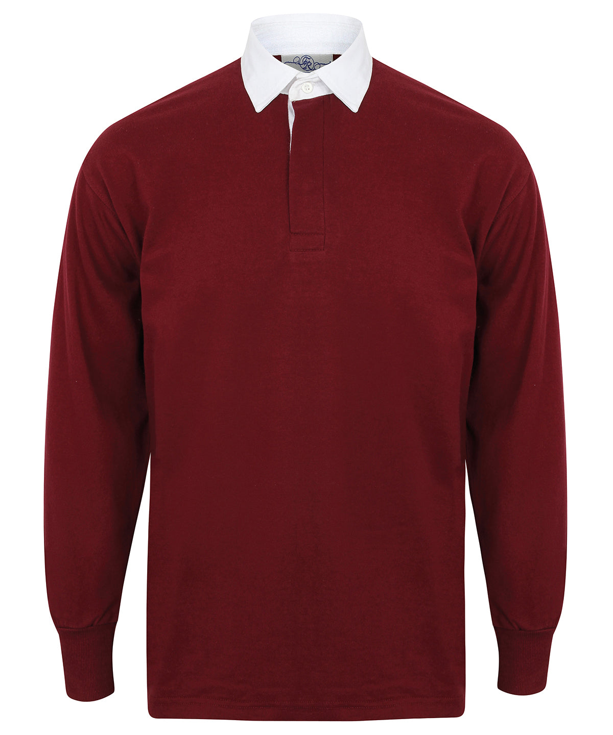 Polos - Långärmad Rugbytröja Deep Burgundy White