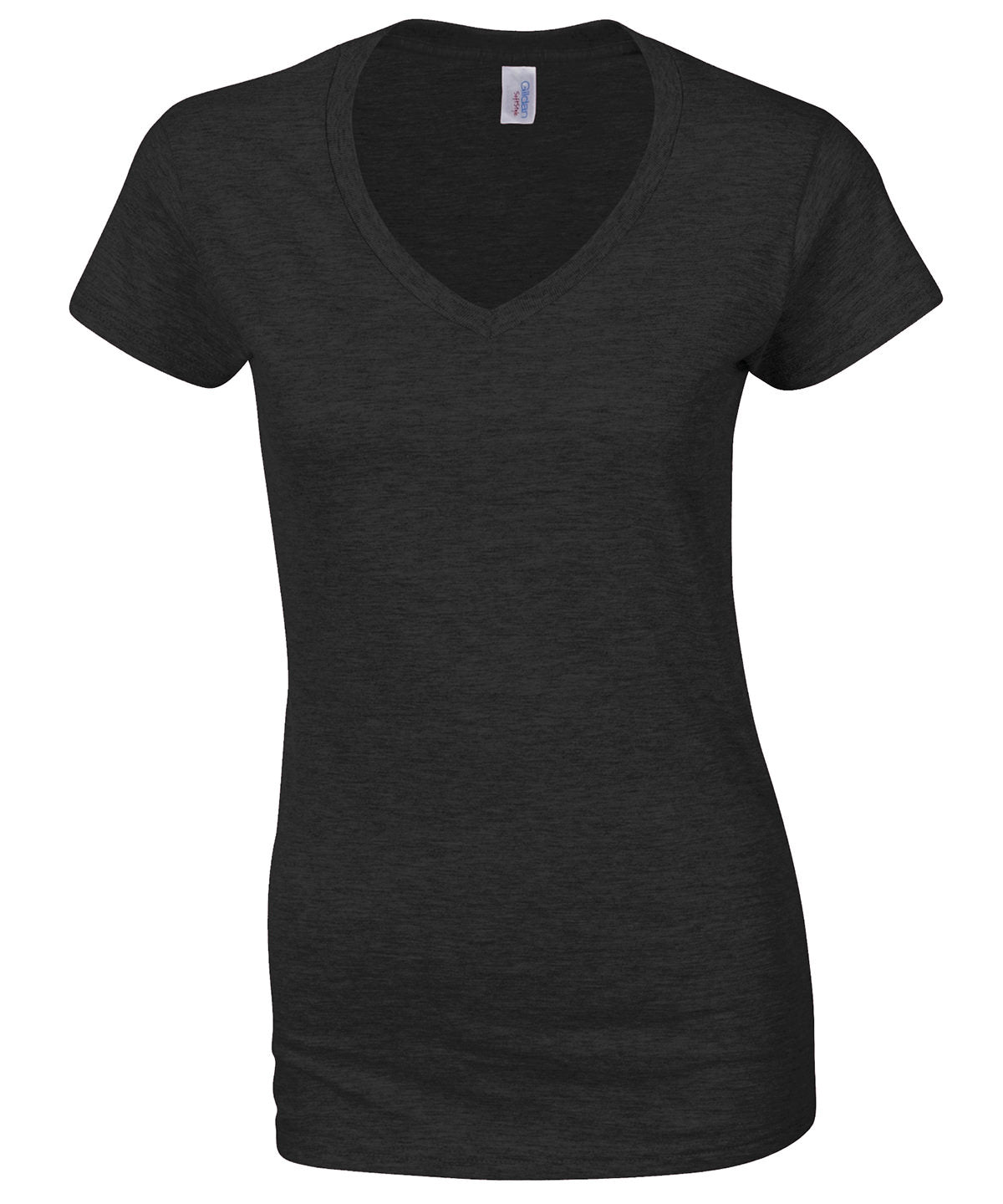 T-Shirts - Elegant och Bekväm Dam V-ringad T-shirt Black