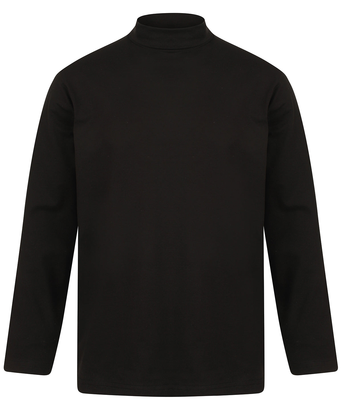 Sweatshirts - Långärmad Polotröja för Herrar Black