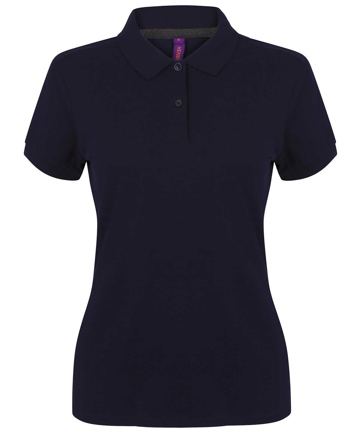 Polos - Elegant Dam Pikétröja i Mikrofint Tyg Navy