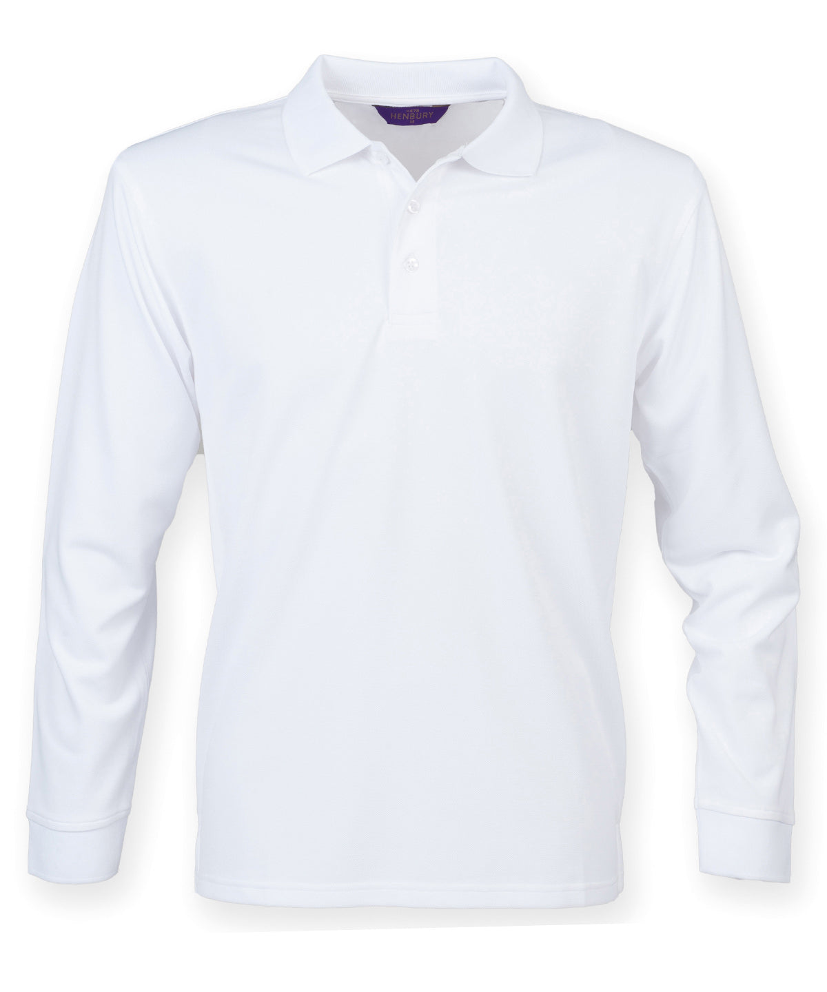 Polos - Långärmad Coolplus® Pikétröja White