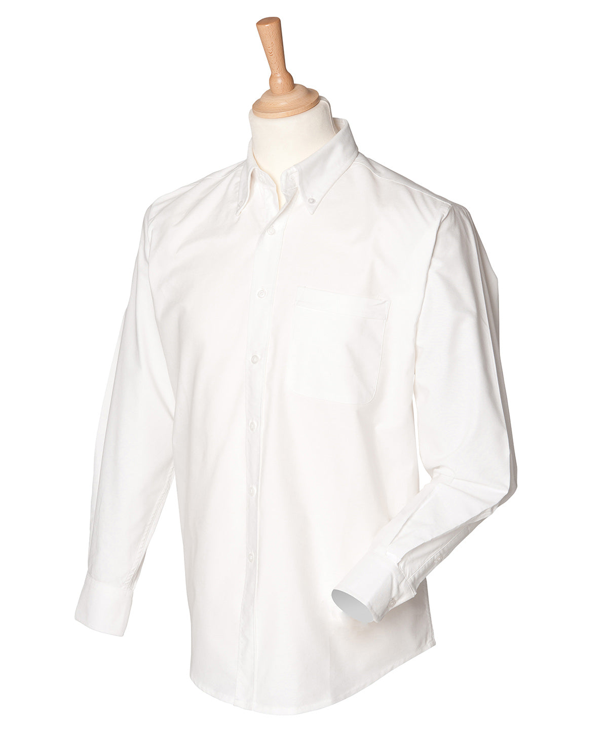 Shirts - Klassisk Långärmad Oxford-skjorta för Herrar White