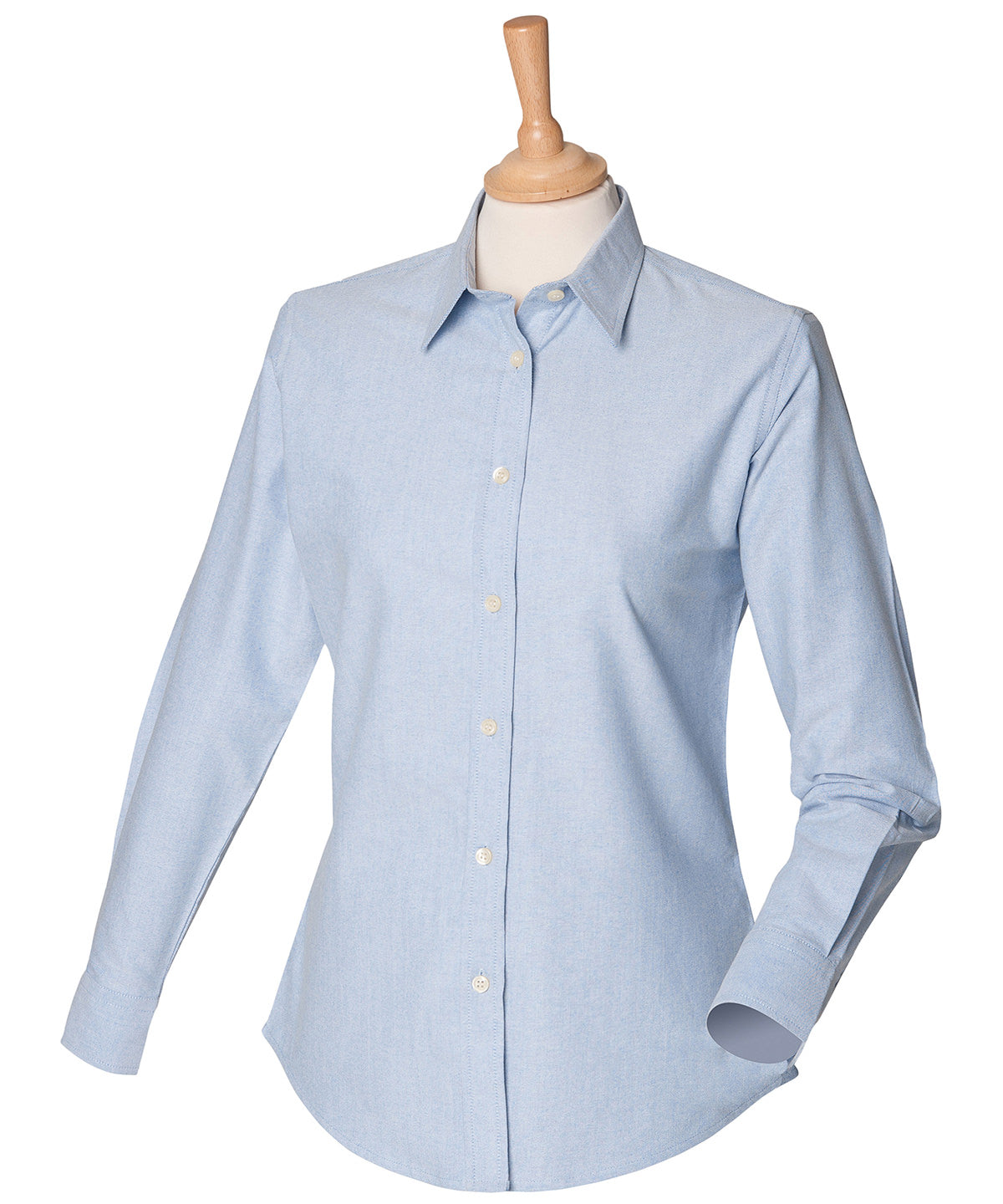 Shirts - Klassisk långärmad Oxford-skjorta för damer Blue