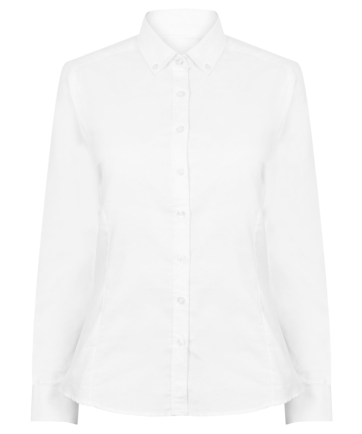 Shirts - Modern långärmad Oxfordskjorta för damer White