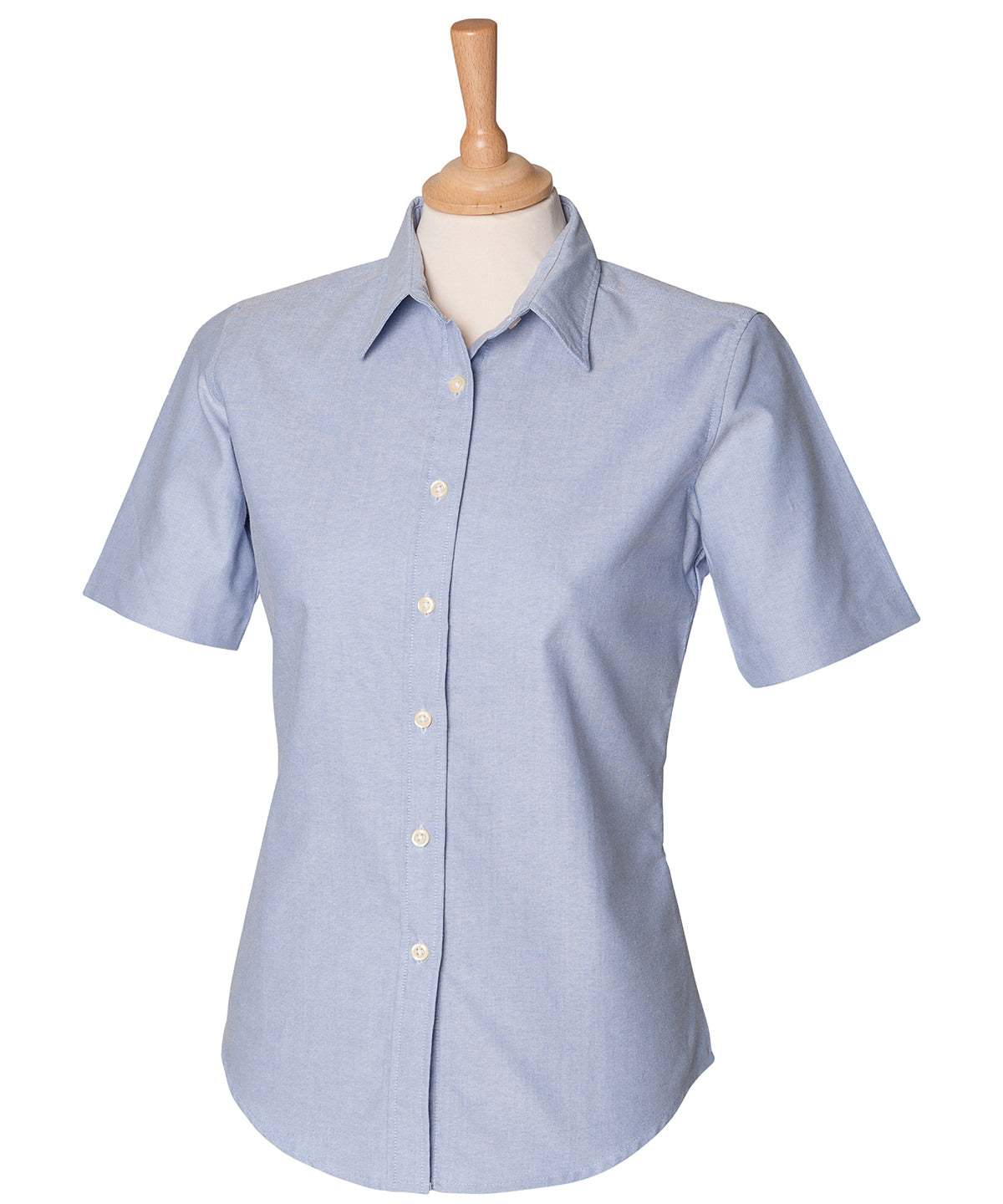 Shirts - Klassisk Kortärmad Oxford-skjorta för Damer Blue