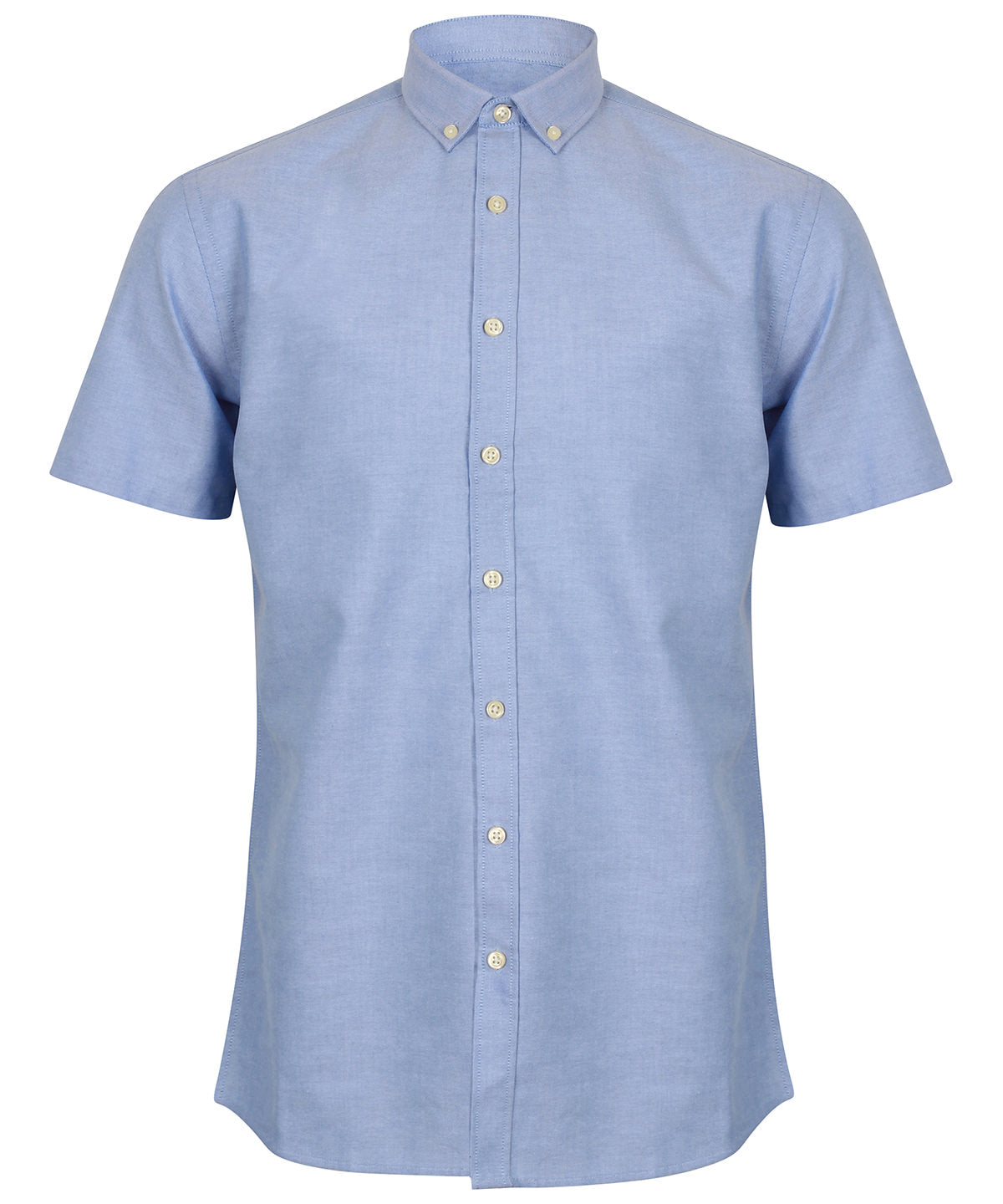 Shirts - Modern kortärmad Oxfordskjorta för herrar Blue