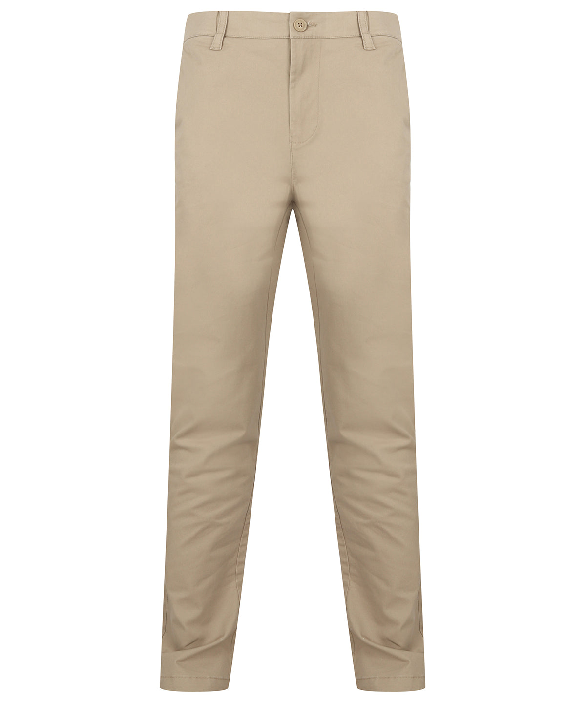 Chinos - Stretchiga Chinos med Flexibelt Midjeband Stone