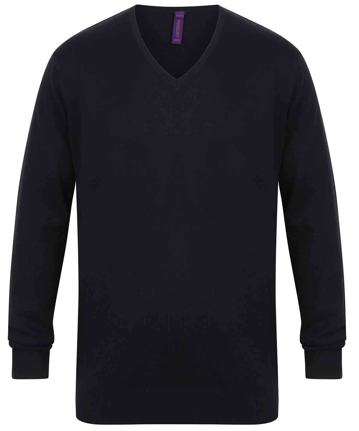 Knitted Jumpers - Klassisk V-ringad Jumper Navy