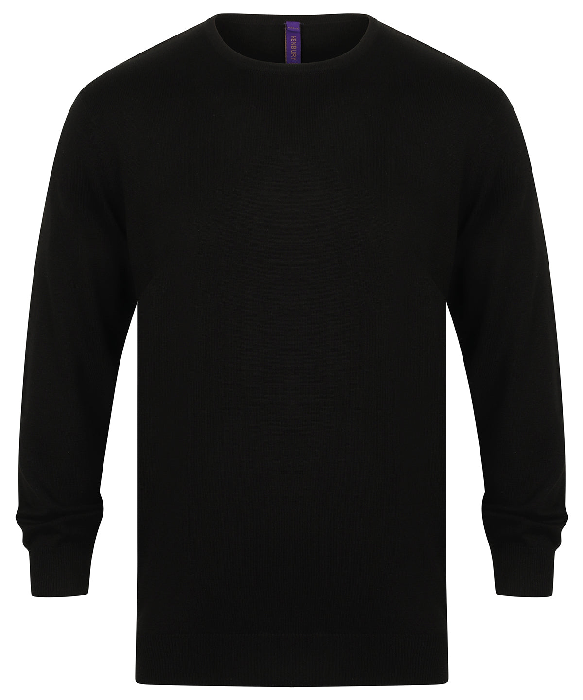 Knitted Jumpers - Klassisk och Bekväm Crew Neck Jumper Black