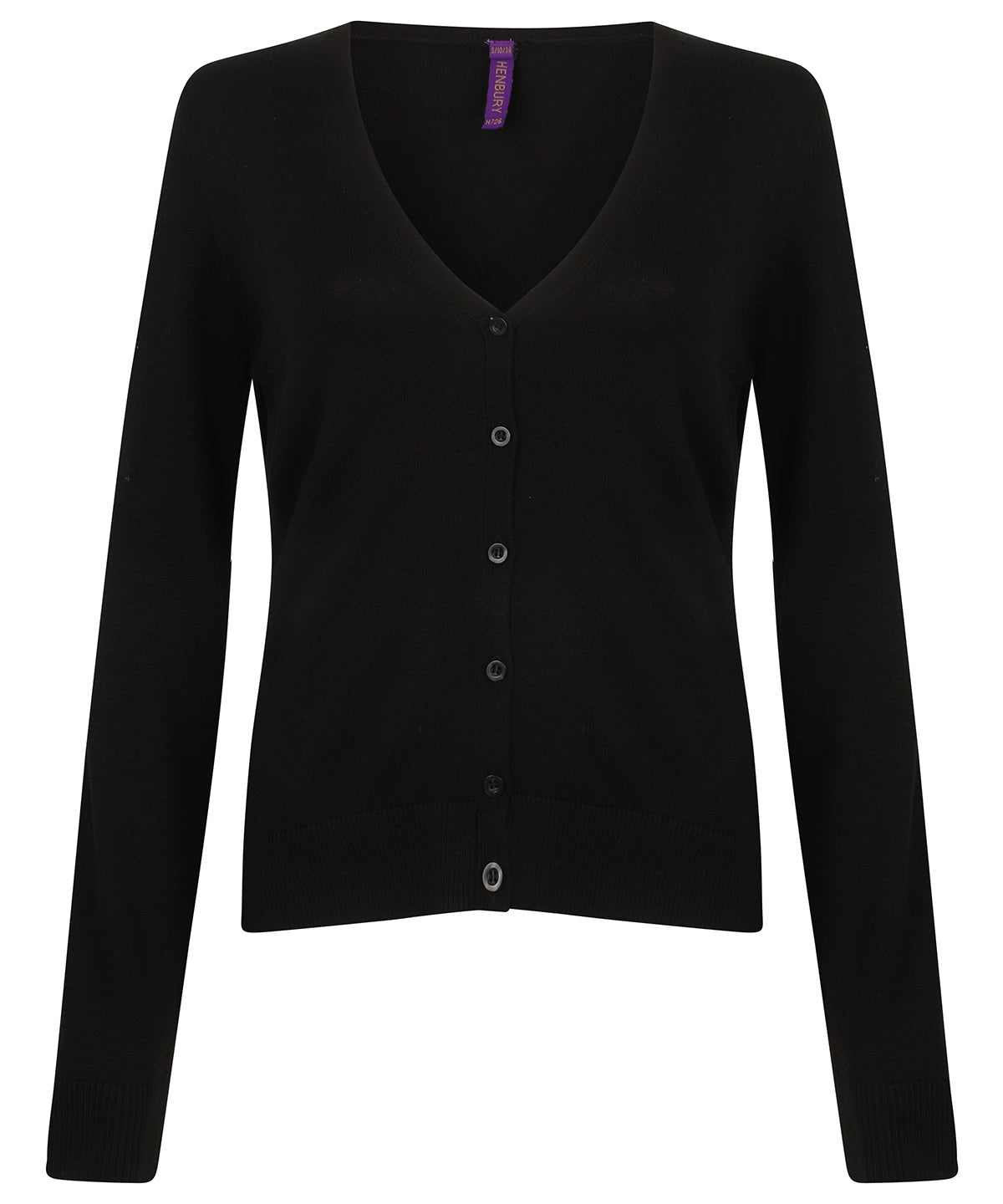 Cardigans - V-ringad cardigan för damer Black