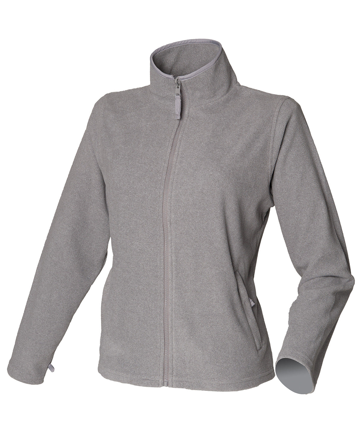 Fleece - Dam Microfleecejacka Heather Grey