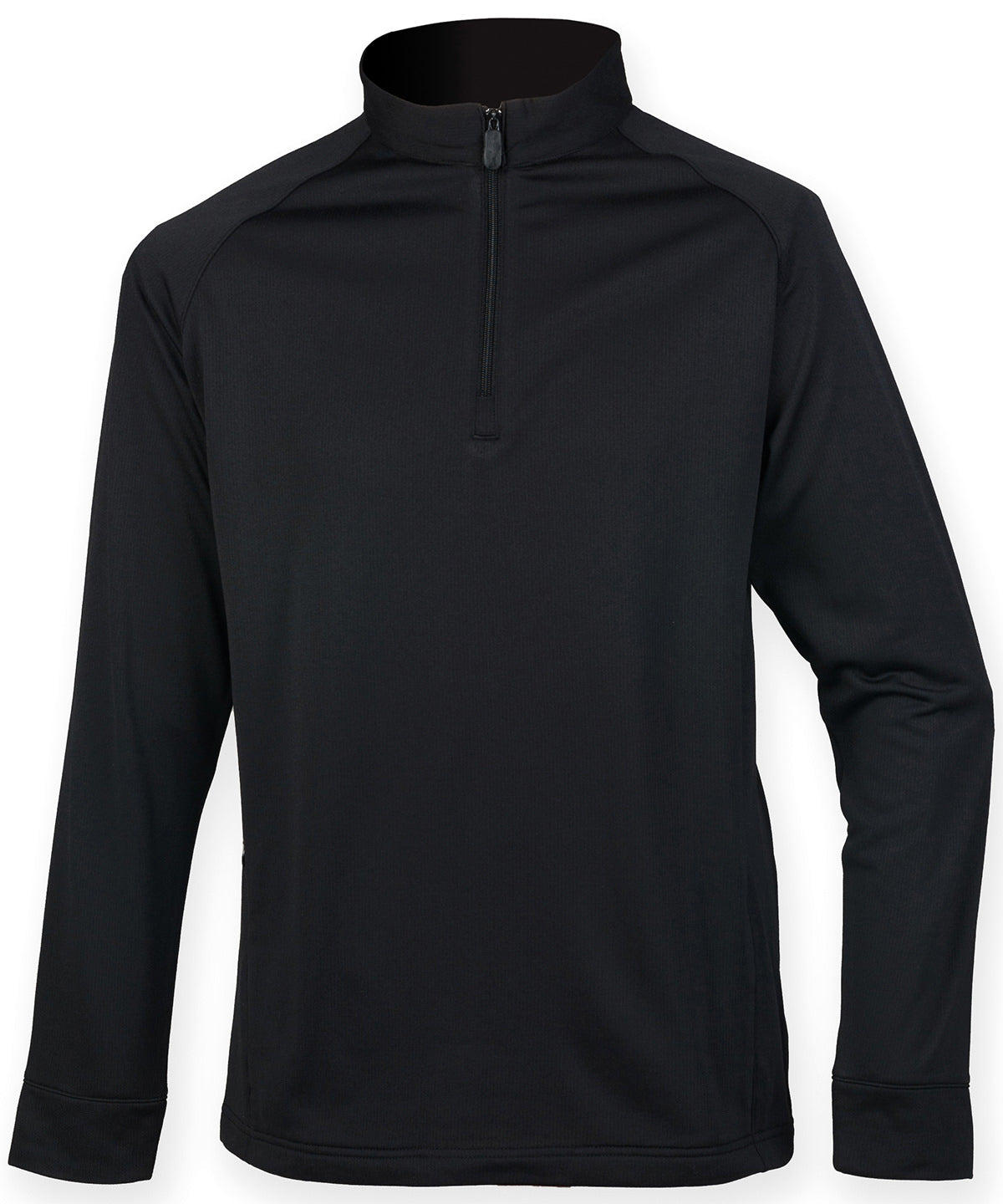 Sweatshirts - Modern och Funktionell 1/4 Zip-Tröja för Vuxna Black