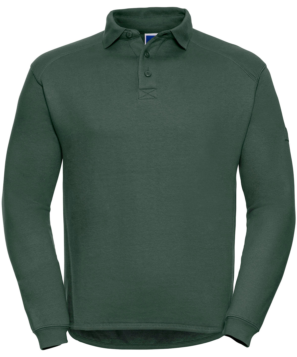 Sweatshirts - Slitstark Tröja med Krage för Krävande Arbetsmiljöer Bottle Green S