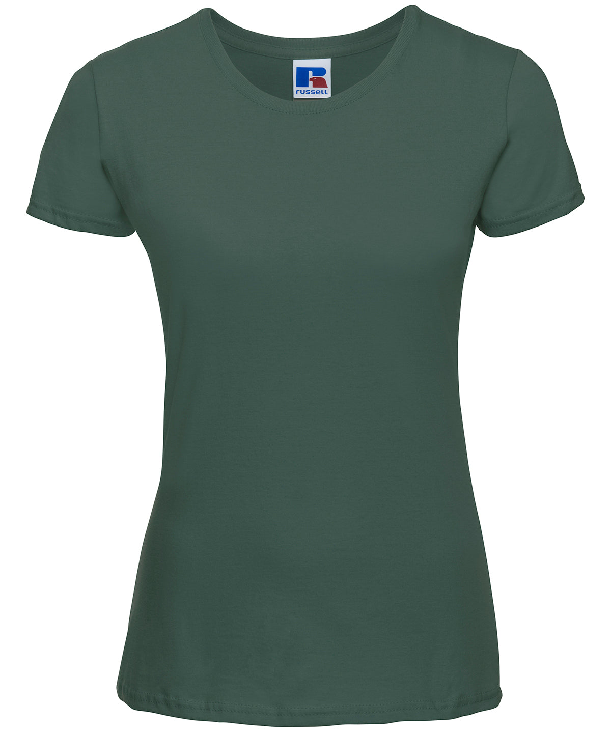 T-Shirts - Elegant och Modernt Damlinne i Slim Fit Bottle Green