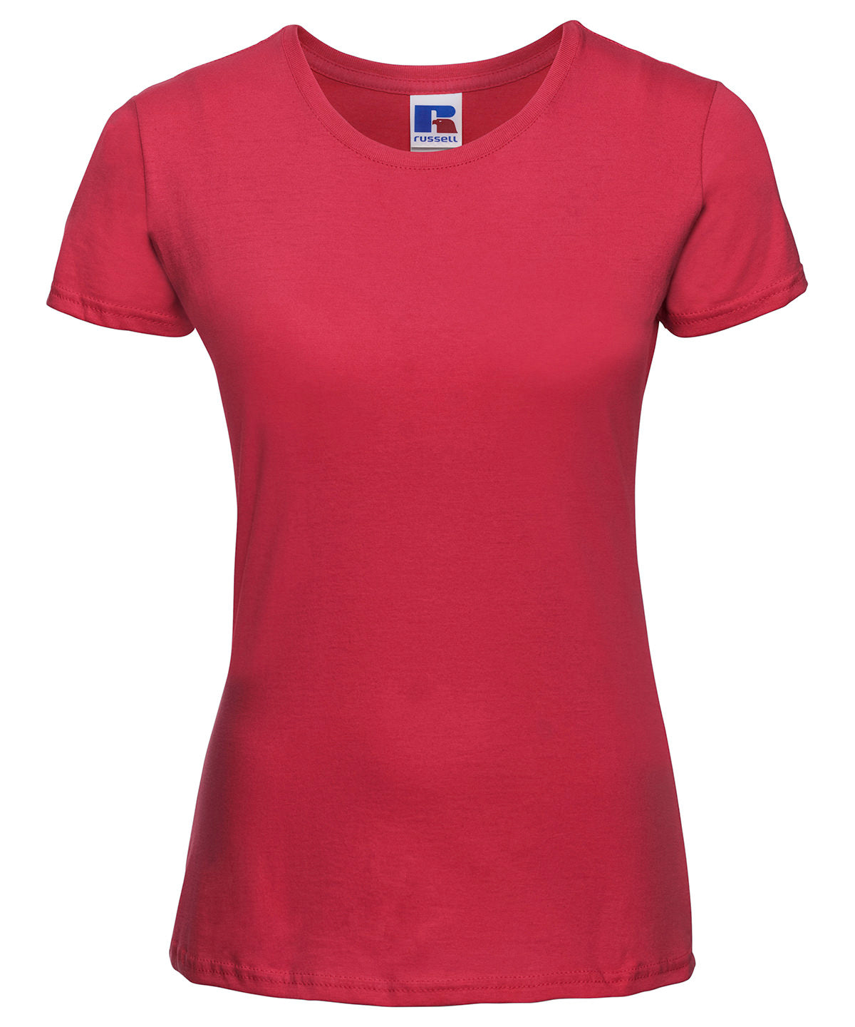 T-Shirts - Elegant och Modernt Damlinne i Slim Fit Classic Red