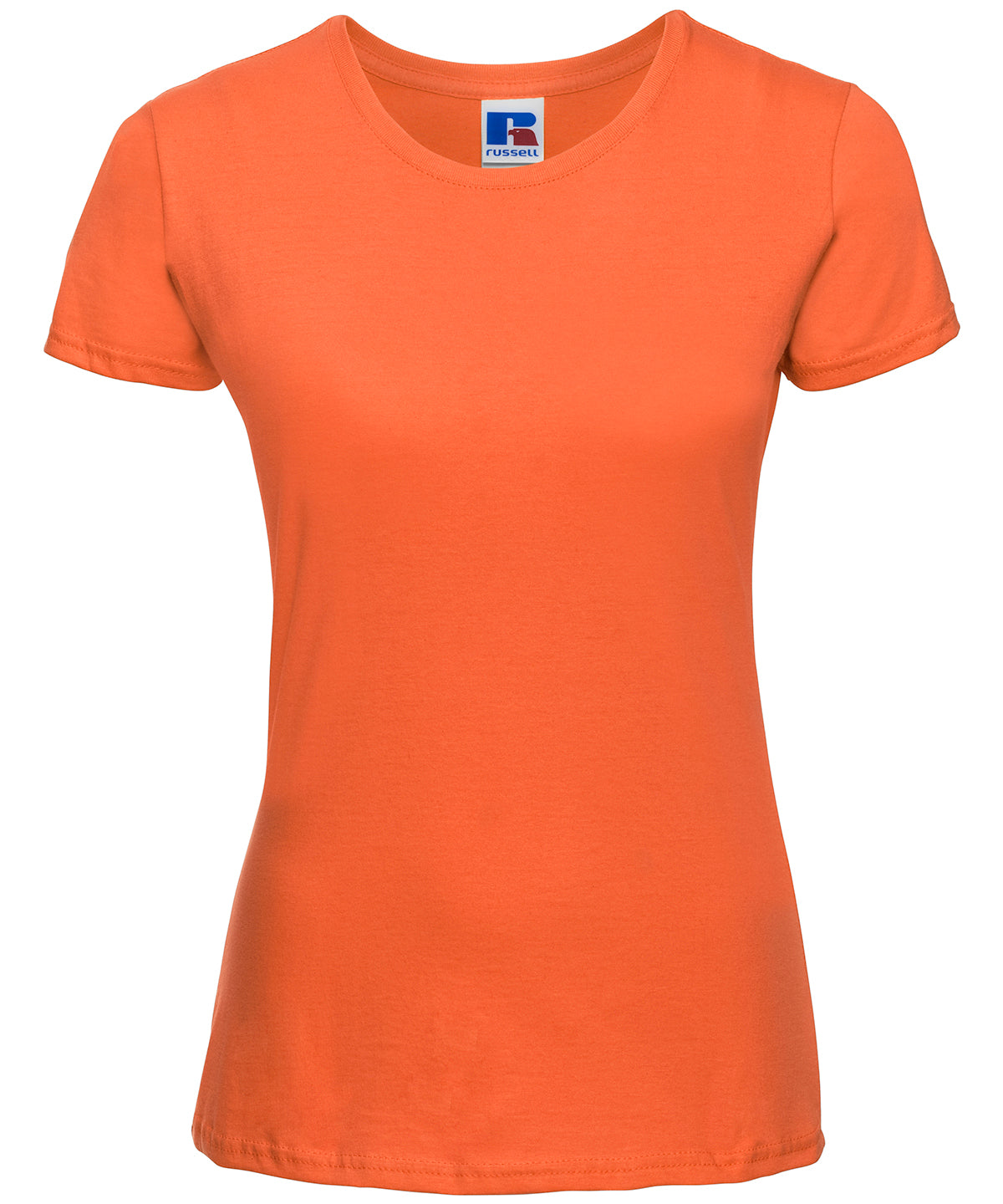 T-Shirts - Elegant och Modernt Damlinne i Slim Fit Orange