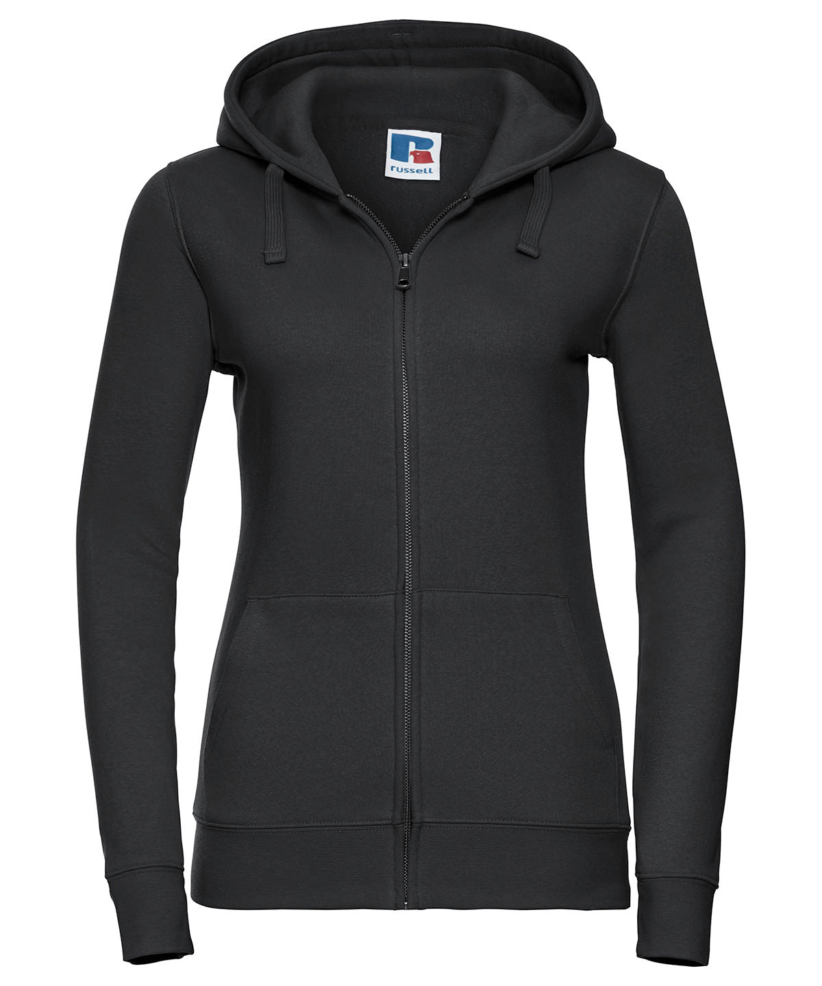 Hoodies - Autentisk Dragkedja Hoodie för Damer Black