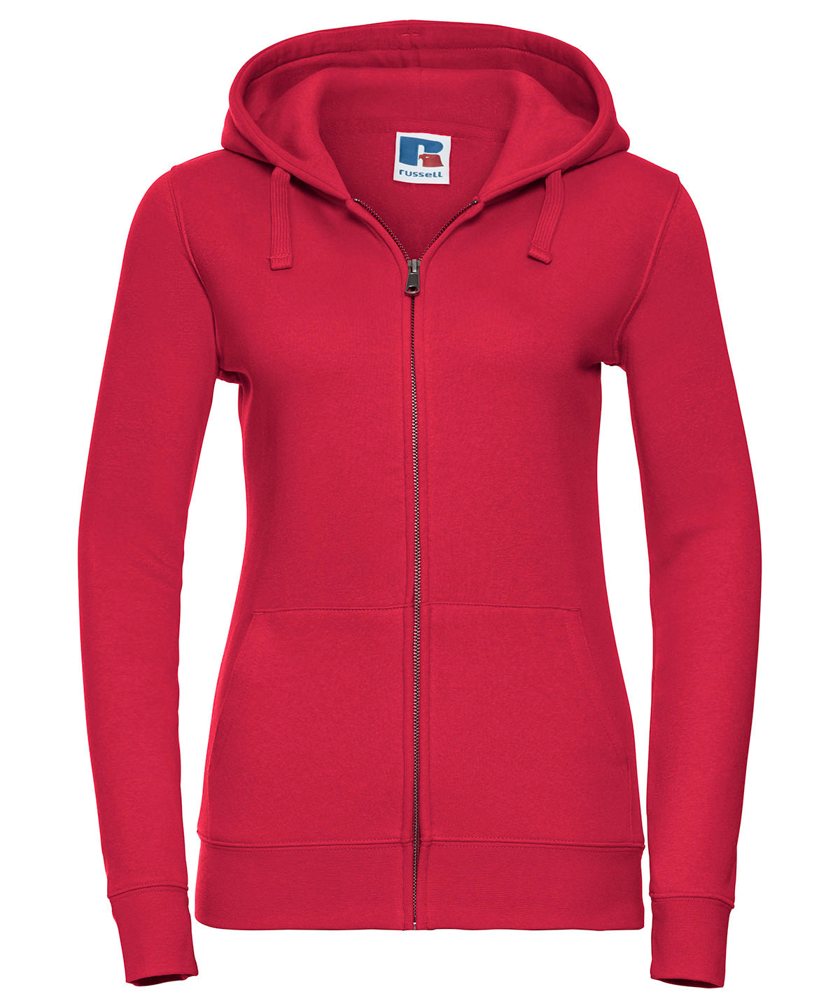 Hoodies - Autentisk Dragkedja Hoodie för Damer Classic Red