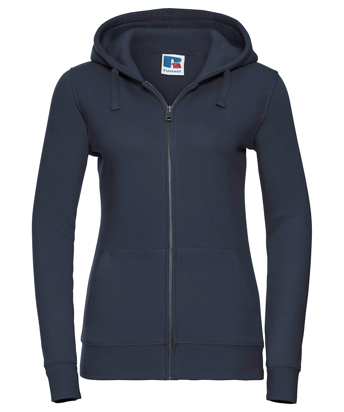 Hoodies - Autentisk Dragkedja Hoodie för Damer French Navy