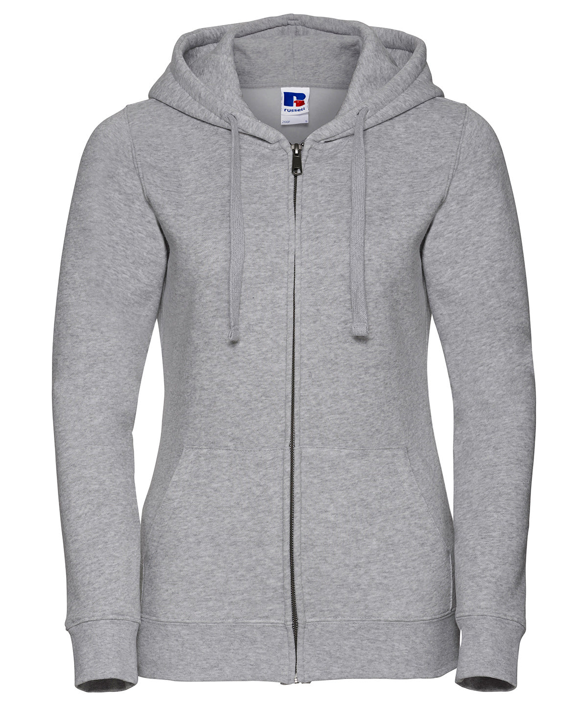 Hoodies - Autentisk Dragkedja Hoodie för Damer Light Oxford