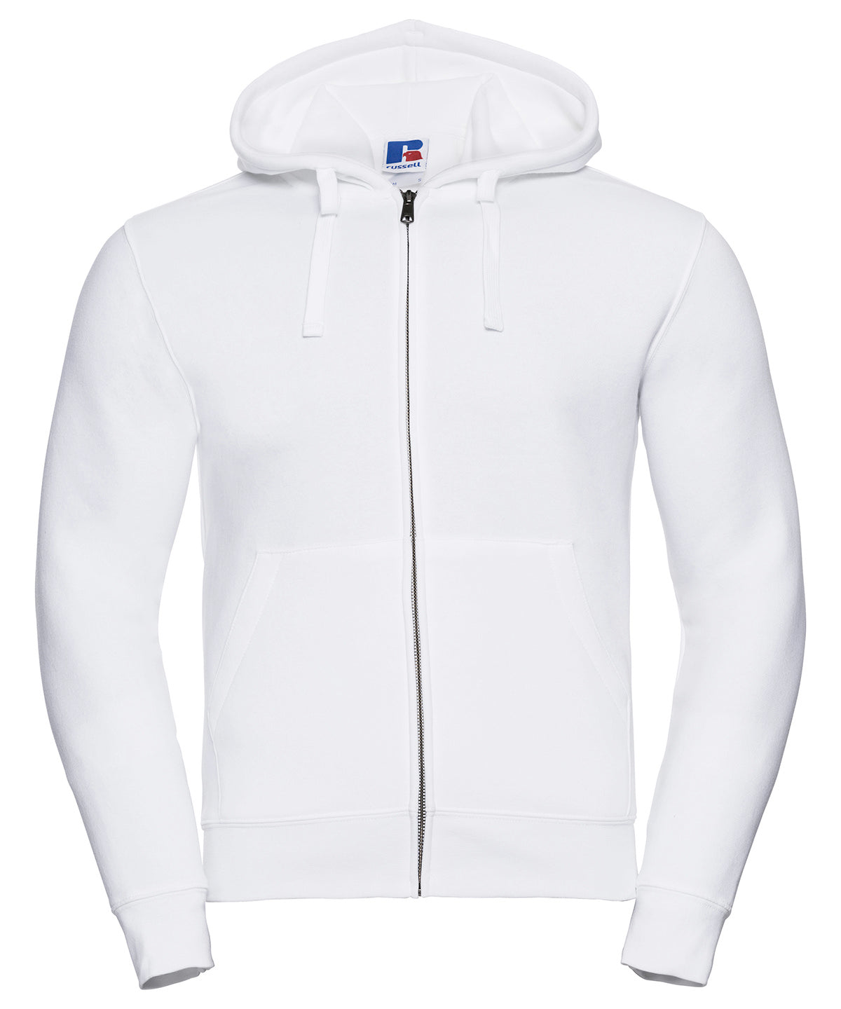 Hoodies - Äkta Zip Hoodie med Dragkedja White