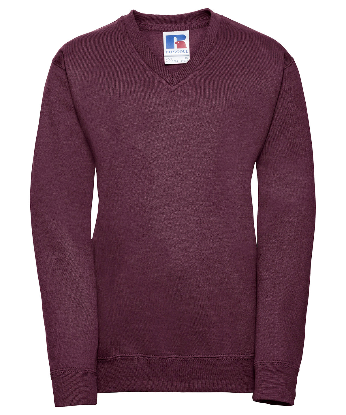 Sweatshirts - V-ringad Sweatshirt för Barn Burgundy