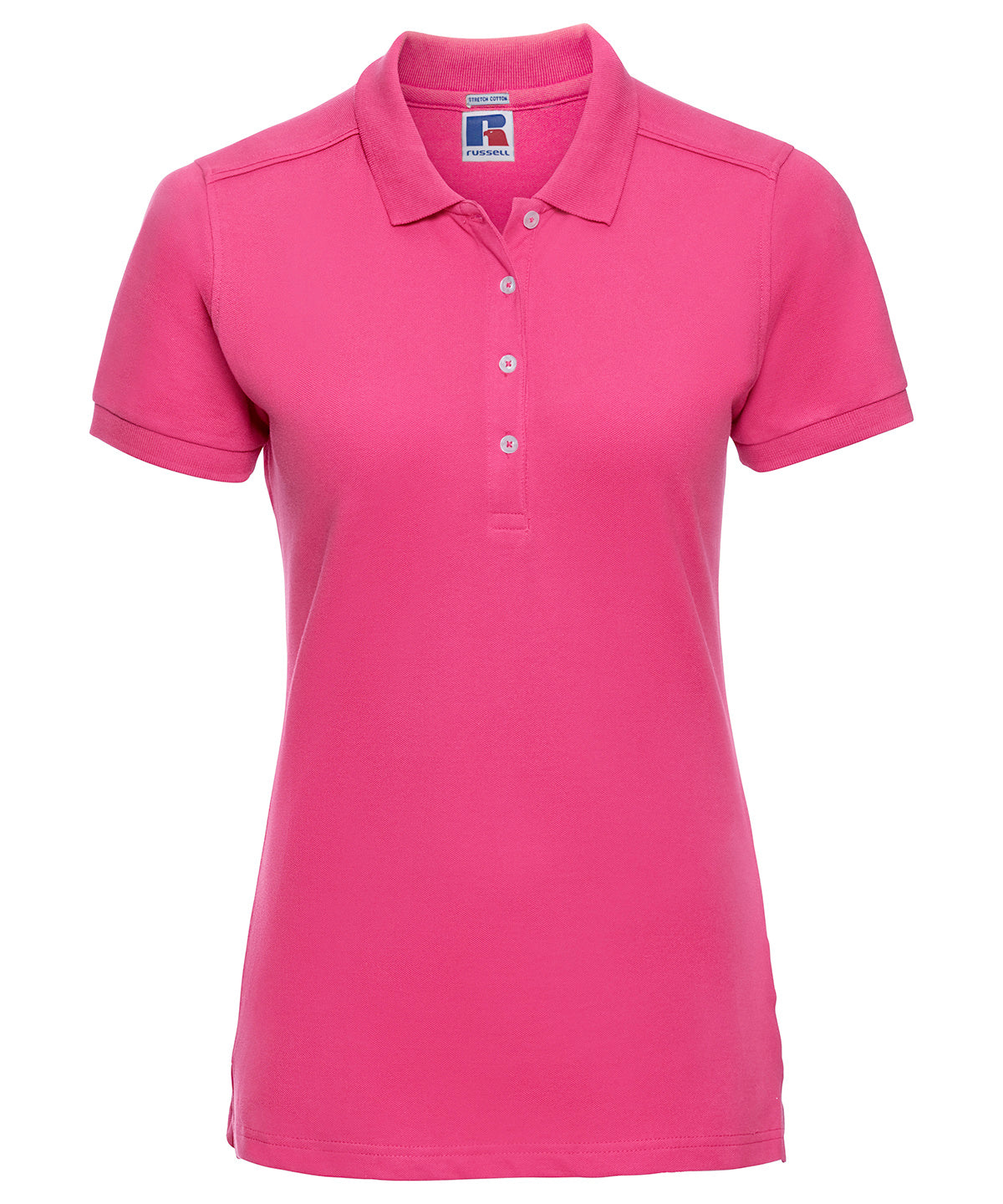 Polos - Elegant Stretchpolo för Damer Fuchsia