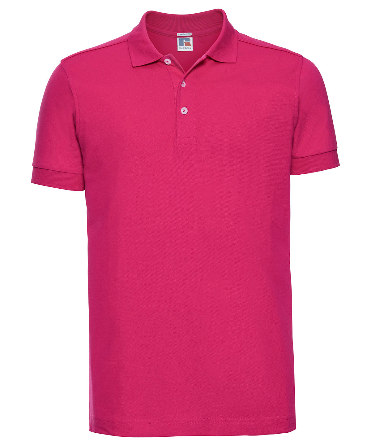 Polos - Stretchig Pikétröja för Herrar Fuchsia