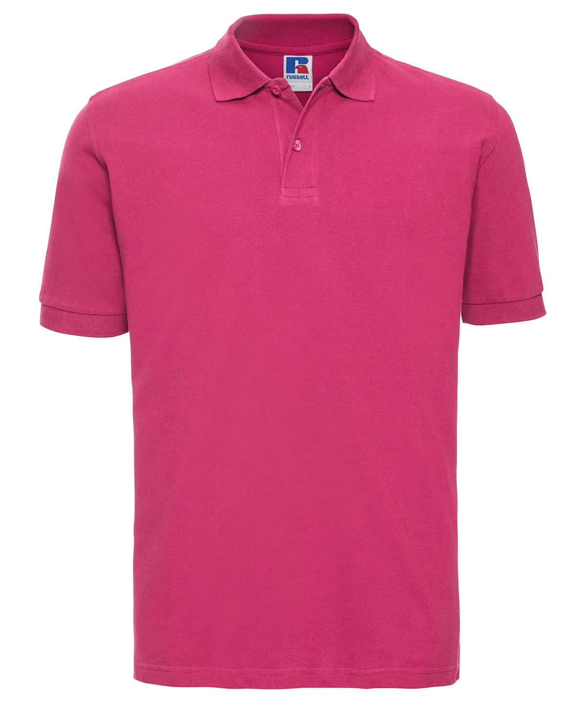 Polos - Klassisk bomullspiké linne för herrar Fuchsia