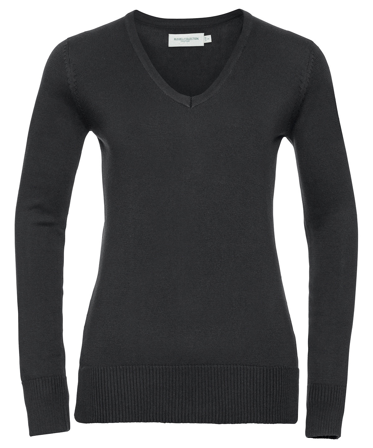 Knitted Jumpers - V-ringad Stickad Tröja Black