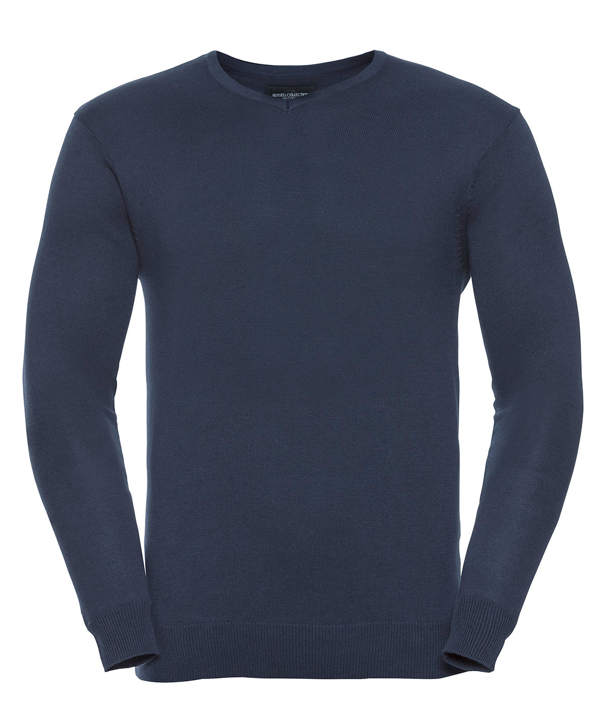 Knitted Jumpers - V-ringad stickad tröja French Navy