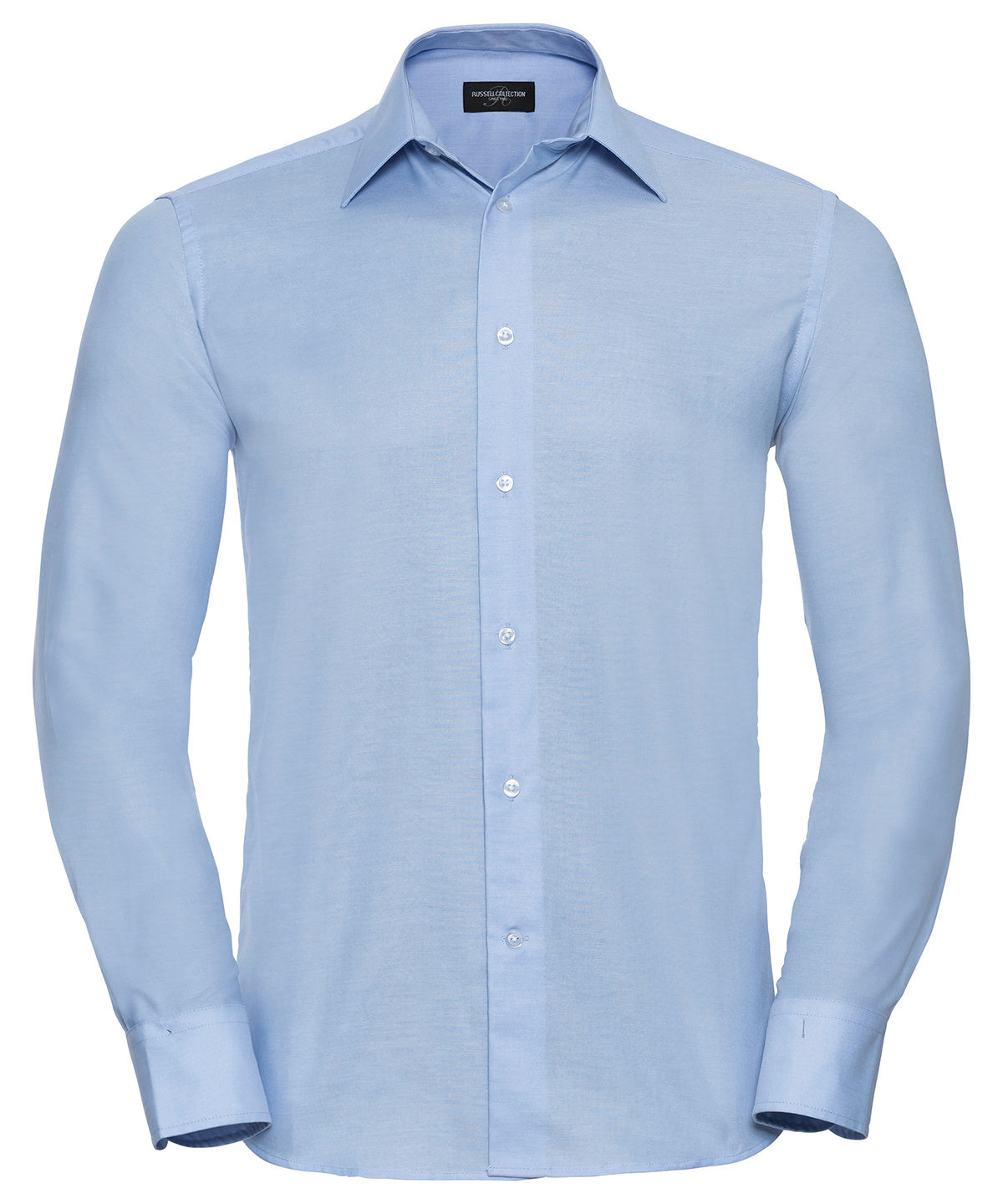 Shirts - Skräddarsydd lättskött långärmad oxfordskjorta Oxford Blue