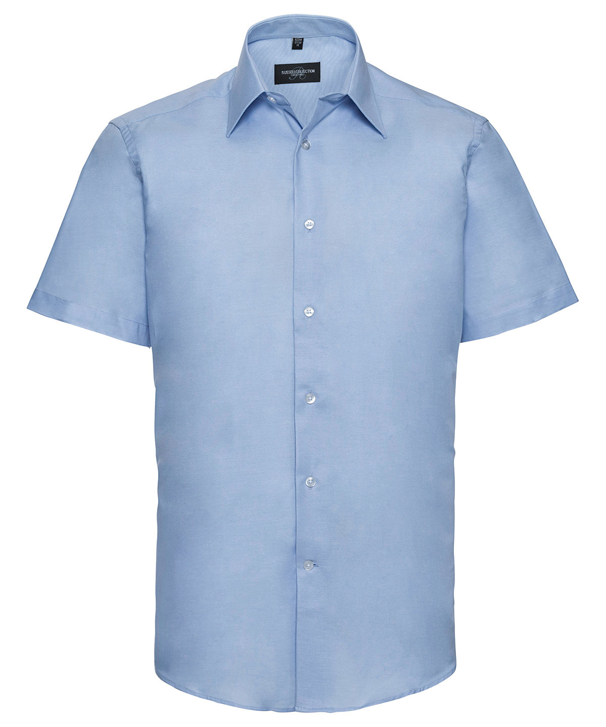 Shirts - Kortärmad lättskött skräddarsydd Oxfordskjorta för herrar Oxford Blue