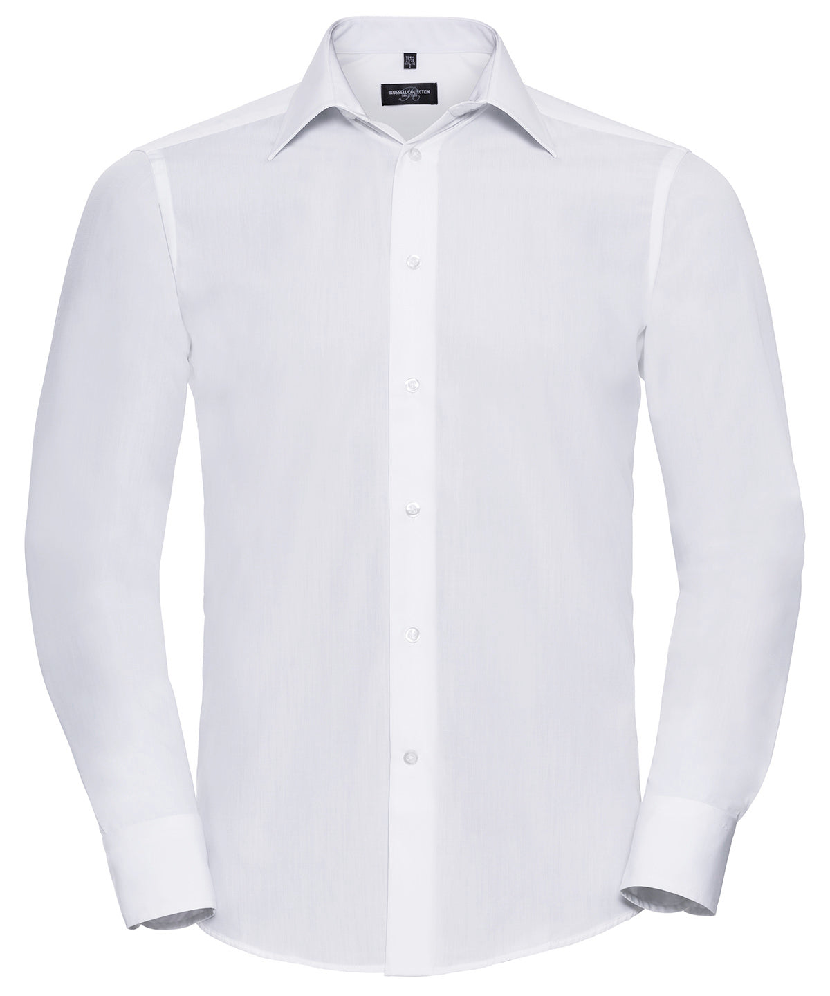 Shirts - Långärmad Skjorta i Polycotton Poplin White