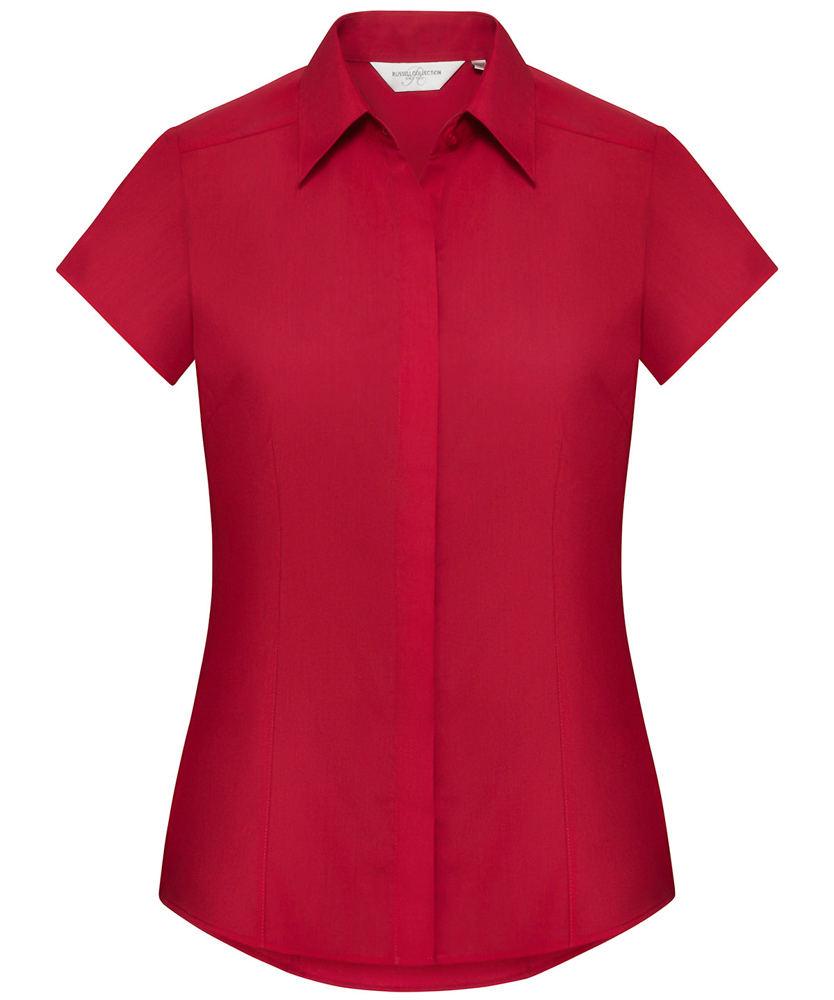 Shirts - Elegant och Mångsidig Damblus i Polycotton Poplin Classic Red