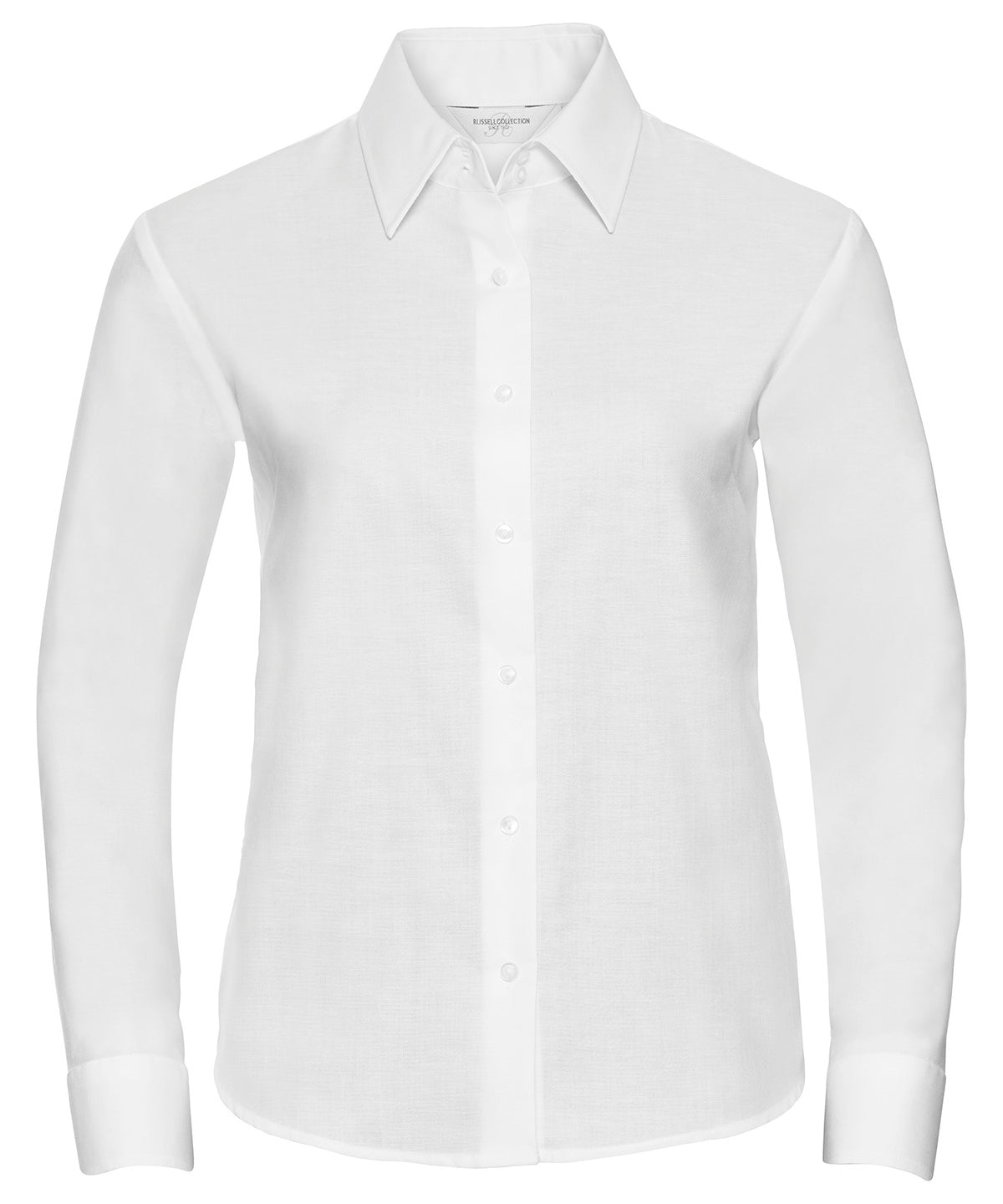 Shirts - Långärmad Oxford-skjorta för damer White