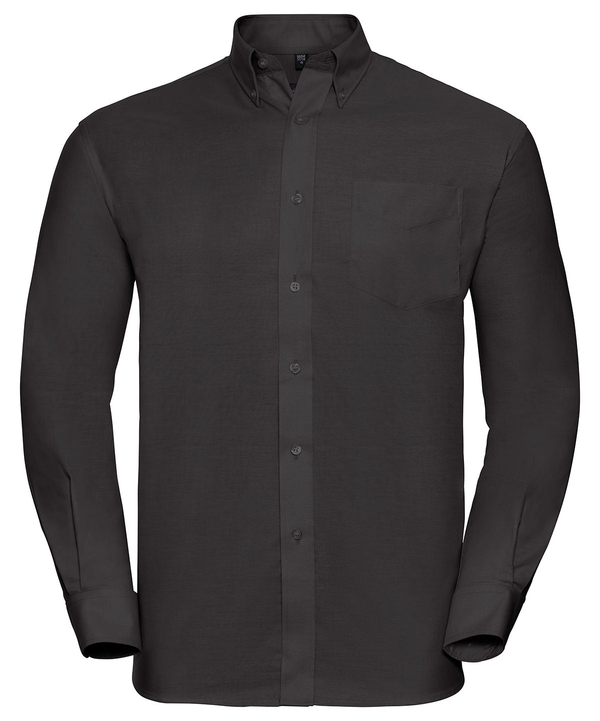 Shirts - Långärmad lättskött Oxfordskjorta Black