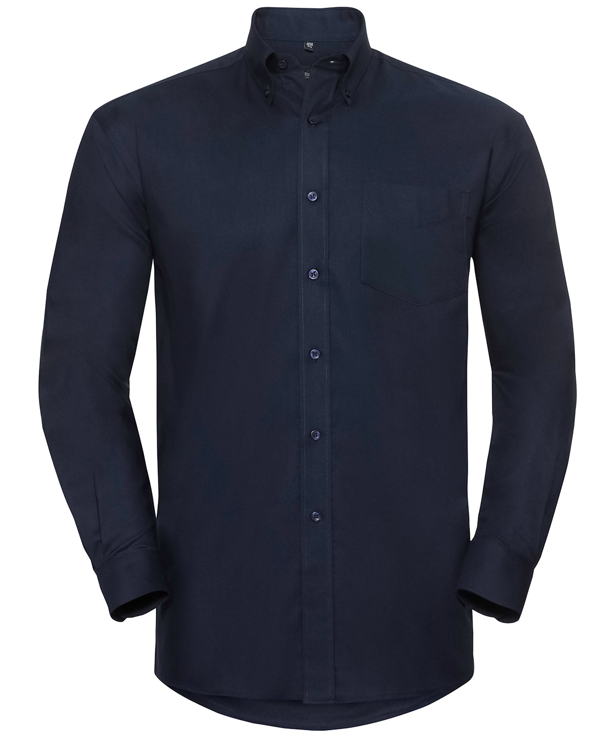 Shirts - Långärmad lättskött Oxfordskjorta Bright Navy