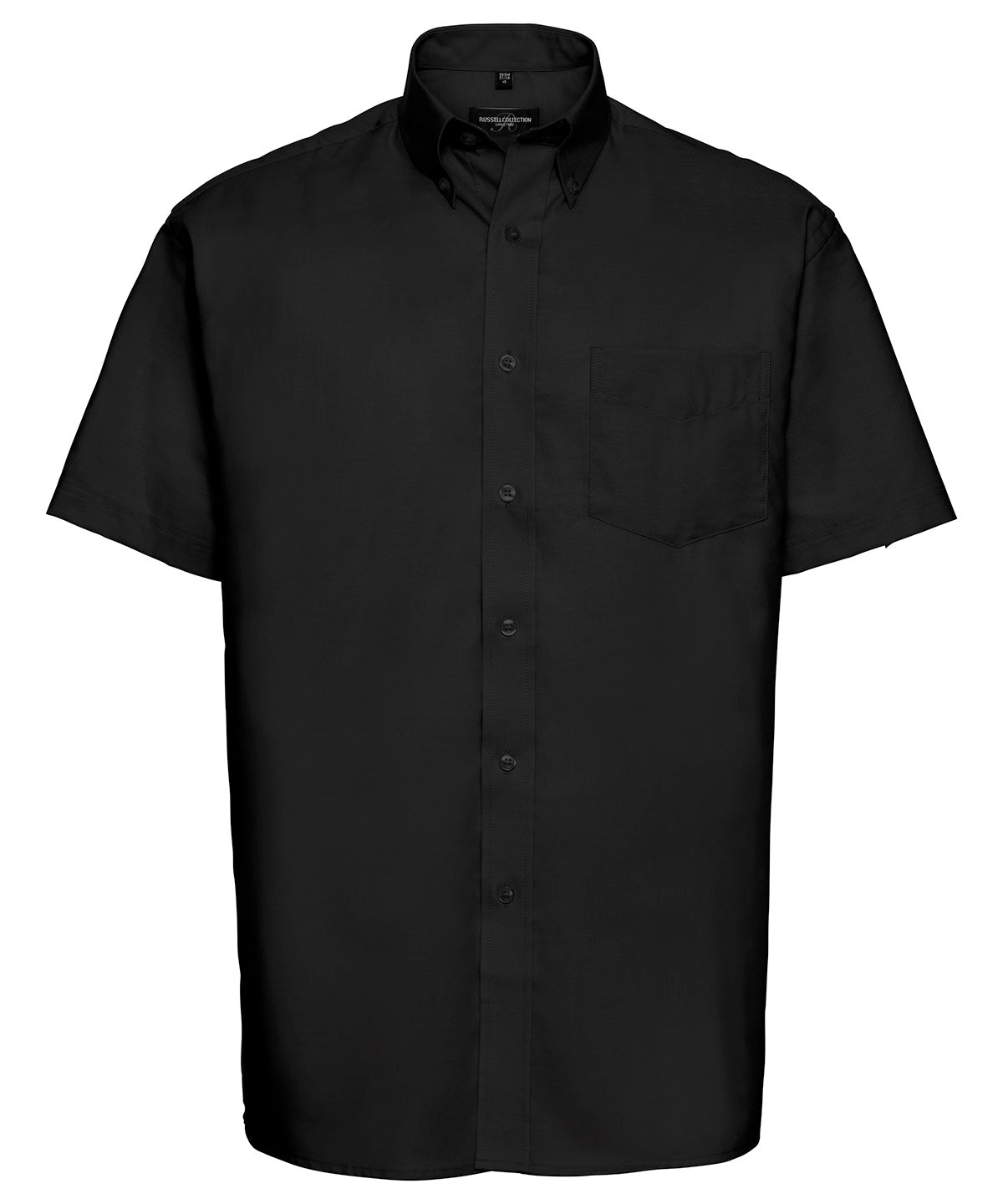 Shirts - Kortärmad Lättskött Oxfordskjorta Black