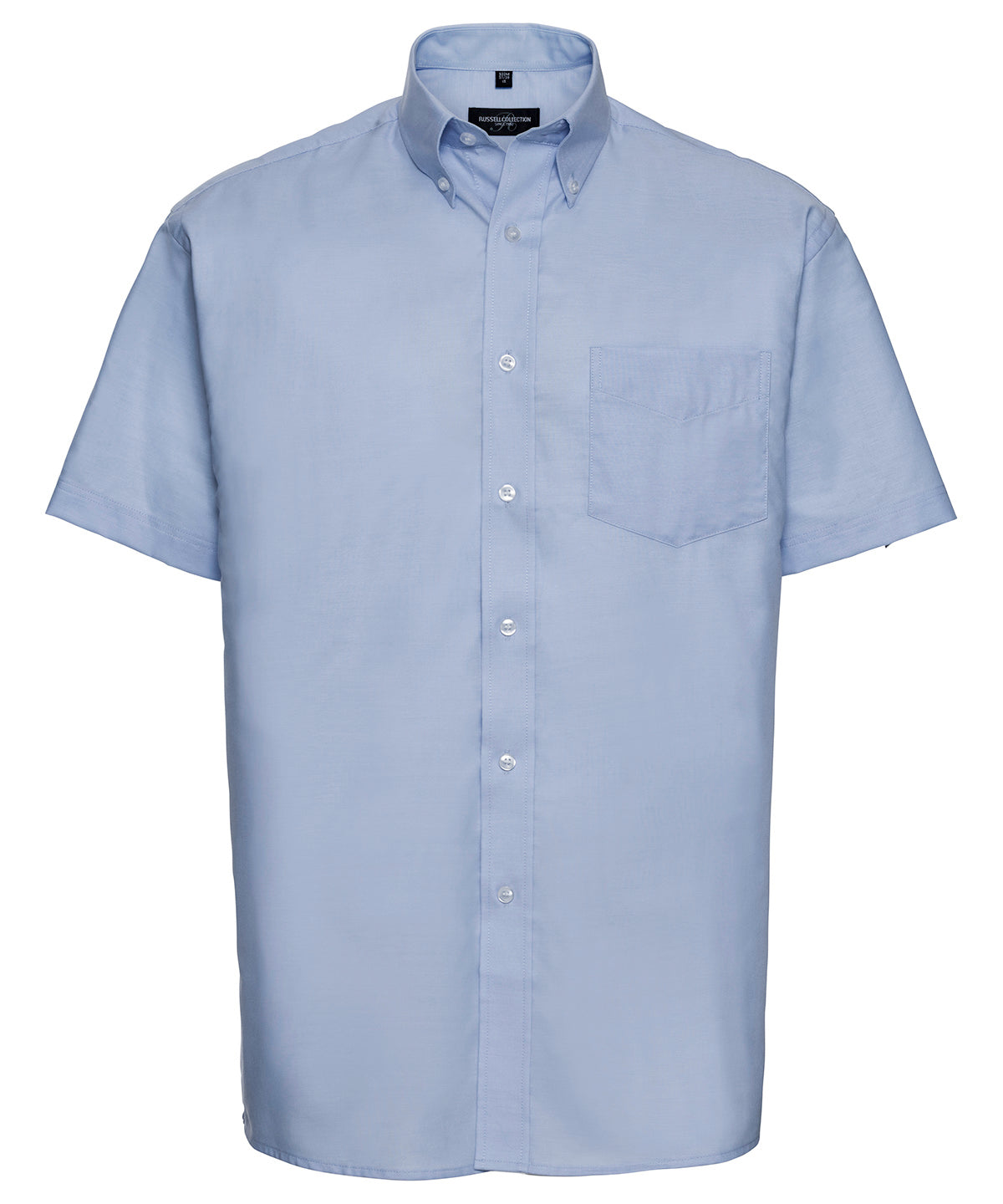 Shirts - Kortärmad Lättskött Oxfordskjorta Oxford Blue