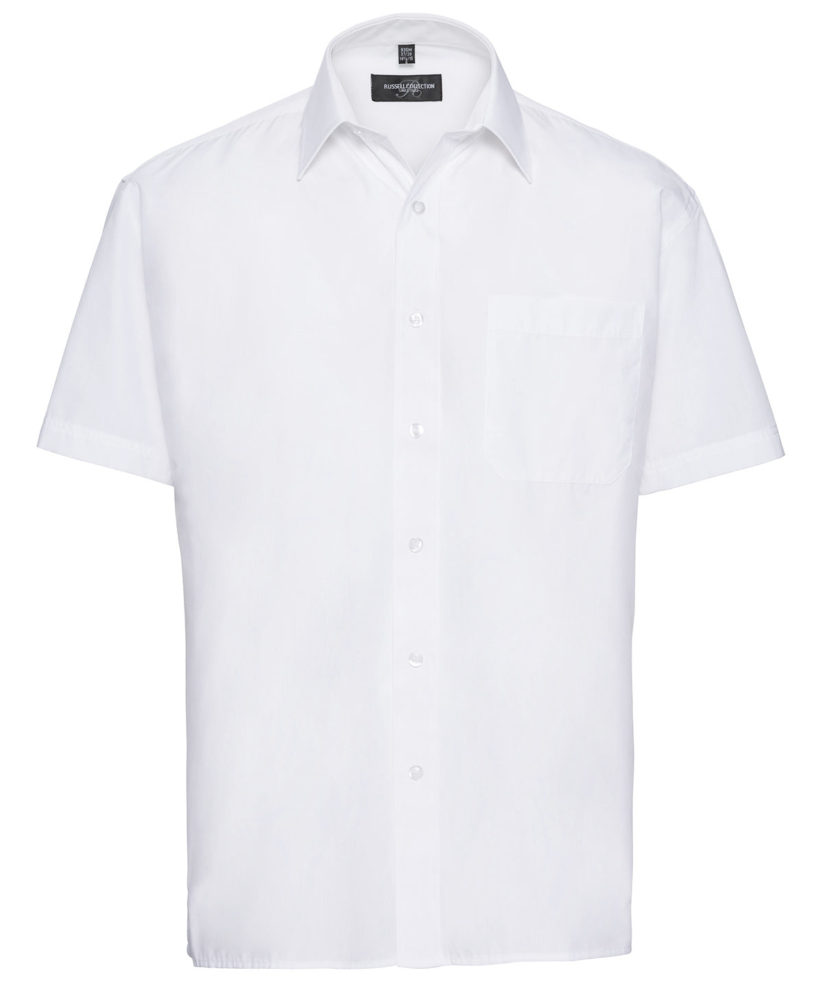 Shirts - Easycare kortärmad polycotton poplinskjorta White