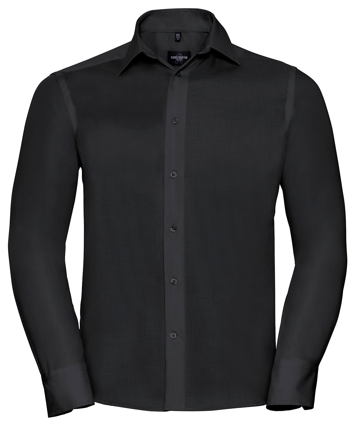 Shirts - Elegant och Strykfri Långärmad Skjorta för Herrar Black